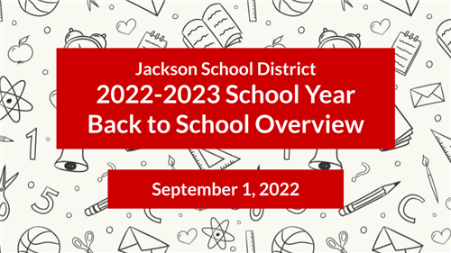 cover of slide show for 2022-2023 overview of school year